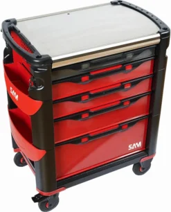 Servante Grand Volume SAM OUTILLAGE 5 Tiroirs à Plateau Inox - 415H -Magasin D'Outils Pour La Maison Élégant 415h 01