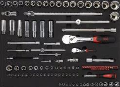 Servante 6 Tiroirs + 200 Outils De Maintenance Indus. SAM OUTILLAGE Modules Mousse - 416-200M