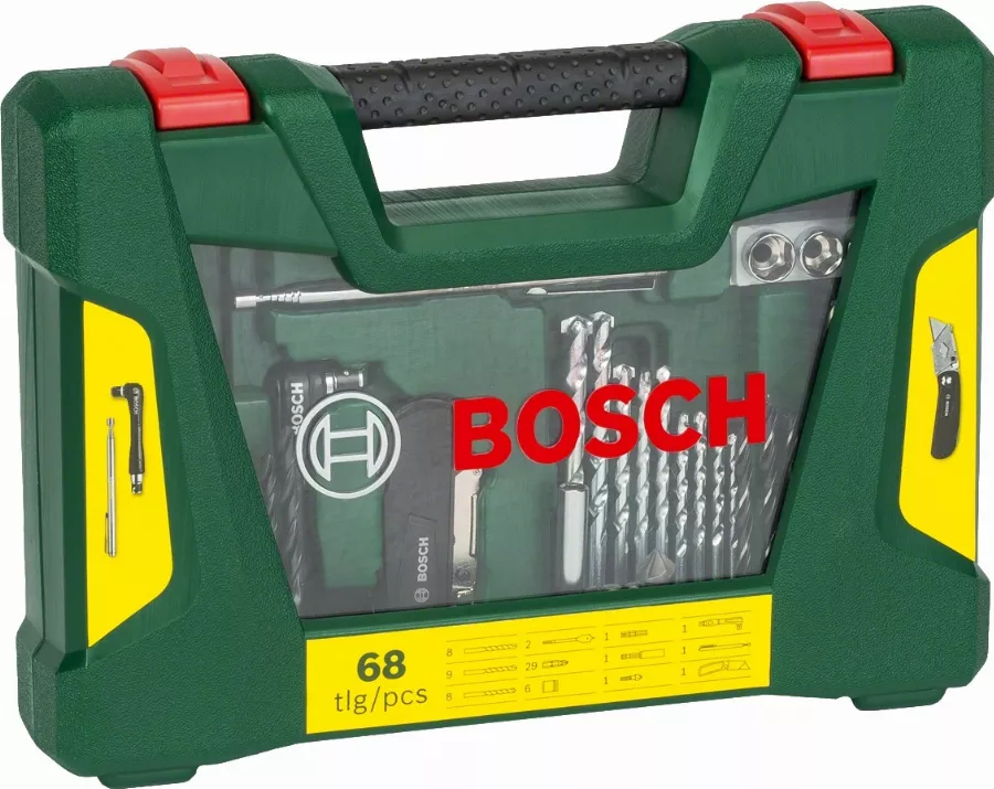 Coffret V-Line 68 Pièces BOSCH Pour Perçage Et Vissage Avec Cutter, Tige Magnétique Et Renvoi D’angle - 2607017191 2 Coffret V-Line 68 Pièces BOSCH Pour Perçage Et Vissage Avec Cutter, Tige Magnétique Et Renvoi D’angle - 2607017191 – Image 2