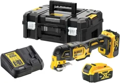 DeWALT Multi Cutter 18V 5.0Ah Li-Ion + 29 Accessoires En Coffret Tstak - DCS356P2-QW