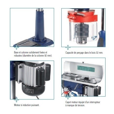Perçeuse à Colonne D'établi à Mandrin Auto-serrant 13mm FEMI - DP12-961 2 Perçeuse à Colonne D'établi à Mandrin Auto-serrant 13mm FEMI - DP12-961 – Image 2