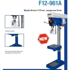 Perçeuse à Colonne D'établi à Mandrin Auto-serrant 13mm FEMI - DP12-961 5 Perçeuse à Colonne D'établi à Mandrin Auto-serrant 13mm FEMI - DP12-961 -Magasin D'Outils Pour La Maison Élégant FEMI0010 3