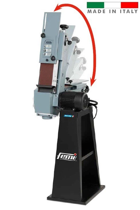 Ponceuse à Bande Tête Inclinable FEMI Sur Socle - Bande 120x1500mm 750W - 543B 1 Ponceuse à Bande Tête Inclinable FEMI Sur Socle - Bande 120x1500mm 750W - 543B