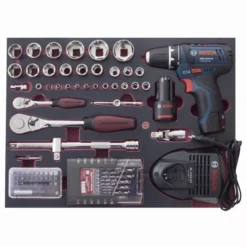 Coffret D'outils Pro-Line KRAFTWERK 264 Pièces + Perceuse Visseuse BOSCH 1/4" 1/2" - 3949 -Magasin D'Outils Pour La Maison Élégant KRA00054 4