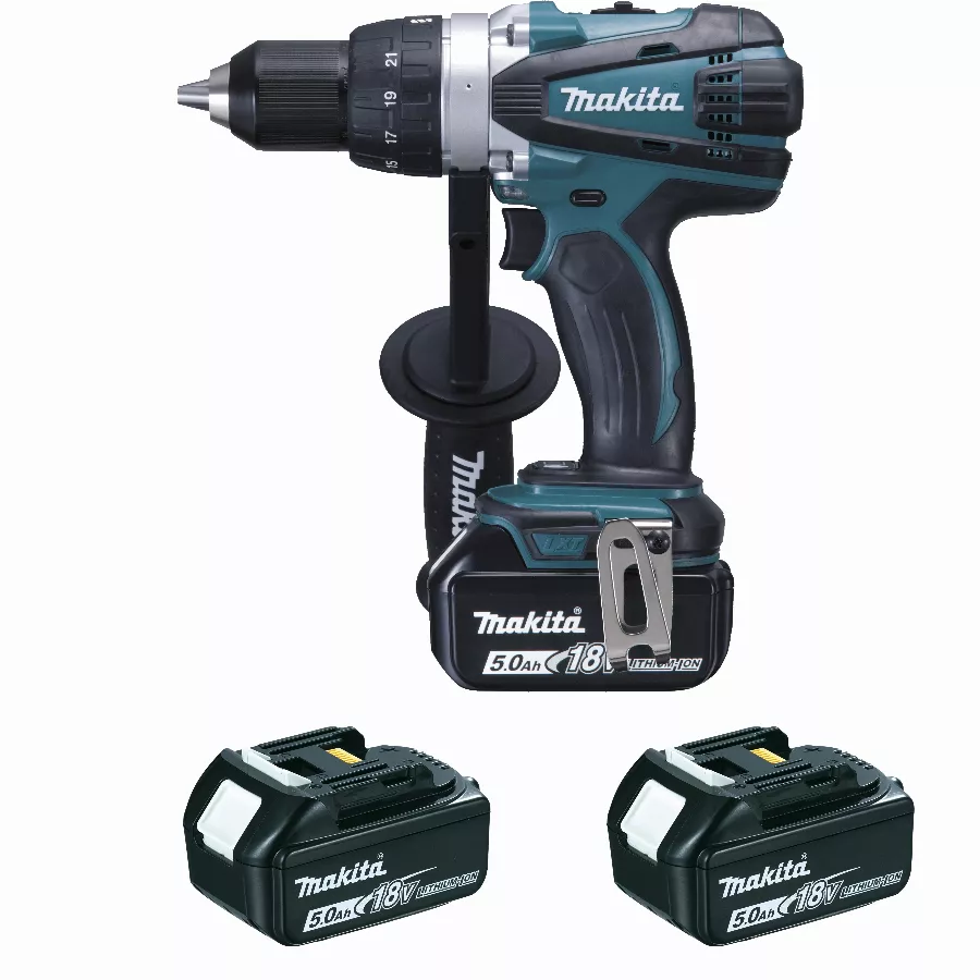 Perceuse Visseuse 18 V Li-Ion 5 Ah Ø 13 Mm MAKITA - 3 Batteries, Chargeur, Coffret - DDF458RT3J 1 Perceuse Visseuse 18 V Li-Ion 5 Ah Ø 13 Mm MAKITA - 3 Batteries, Chargeur, Coffret - DDF458RT3J