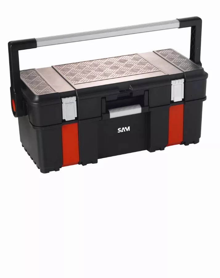 Caisse A Outils En PVC Avec Organiseur SAM - BAOPRO2 1 Caisse A Outils En PVC Avec Organiseur SAM - BAOPRO2