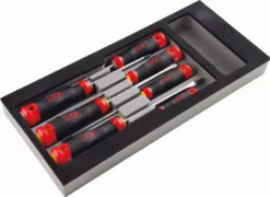 Module Mousse 1/3 De 7 Tournevis Bi-matière Fente Et Pozidriv® SAM - TPZJ7MM -Magasin D'Outils Pour La Maison Élégant SAM05850 1