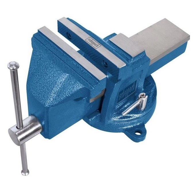 Étau Professionnel En Fonte VS125U Avec Base Tournante 125mm SCHEPPACH - 5912602900 1 Étau Professionnel En Fonte VS125U Avec Base Tournante 125mm SCHEPPACH - 5912602900