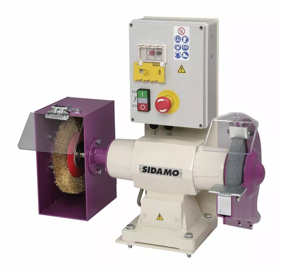 Touret à Meuler SIDAMO 134 FR M-B/D.200/400V TRI - Avec Frein - 20113035 1 Touret à Meuler SIDAMO 134 FR M-B/D.200/400V TRI - Avec Frein - 20113035