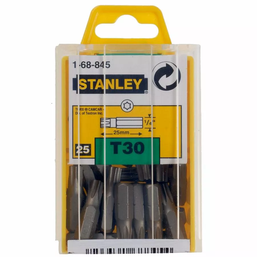 Stanley Embout De Vissage Torx T30 25mm - 25pieces - 1-68-845 1 Stanley Embout De Vissage Torx T30 25mm - 25pieces - 1-68-845