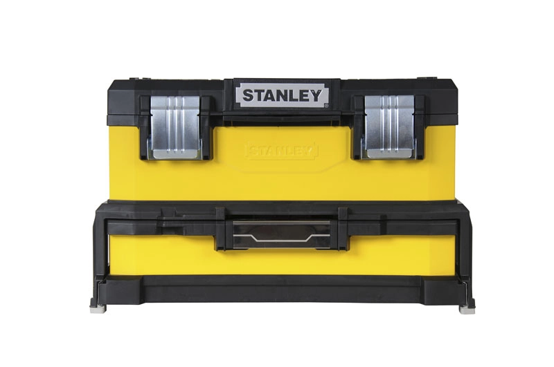 Boite à Outils à Tiroir Bi-matière Jaune 51cm STANLEY - 1-95-829 1 Boite à Outils à Tiroir Bi-matière Jaune 51cm STANLEY - 1-95-829