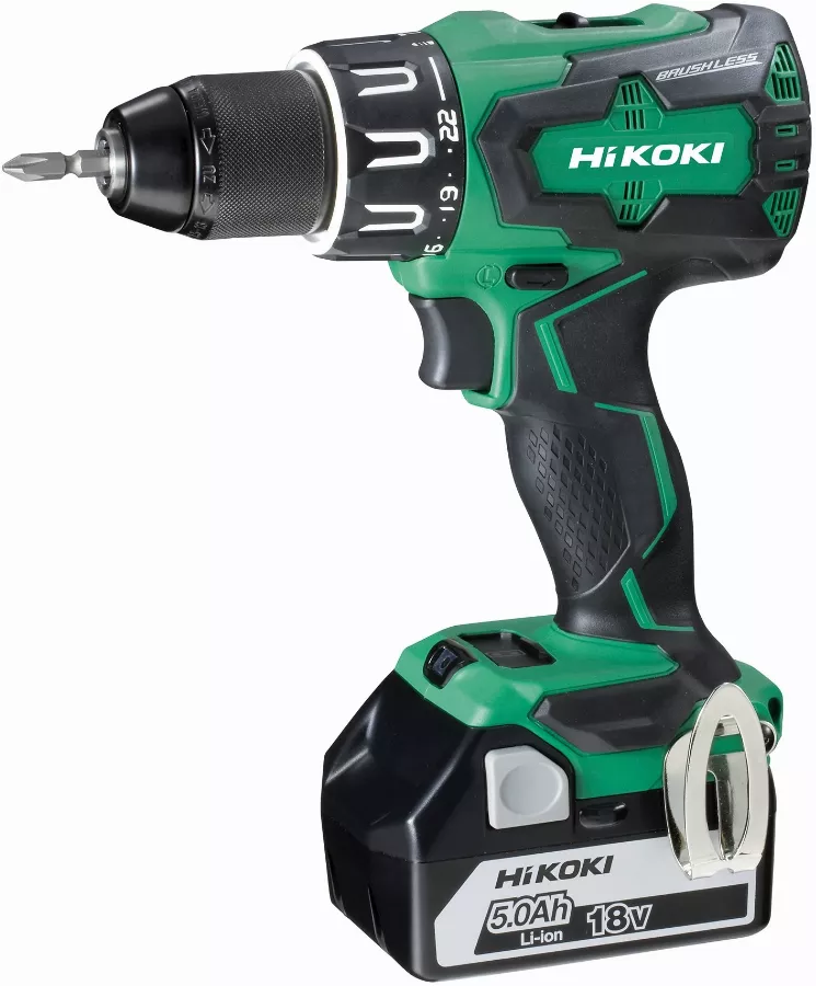 Perceuse Visseuse à Percussion 70Nm HIKOKI 18V 5.0Ah Induction - 2 Batteries + Chargeur En Coffret - DV18DBSLWJZ 1 Perceuse Visseuse à Percussion 70Nm HIKOKI 18V 5.0Ah Induction - 2 Batteries + Chargeur En Coffret - DV18DBSLWJZ