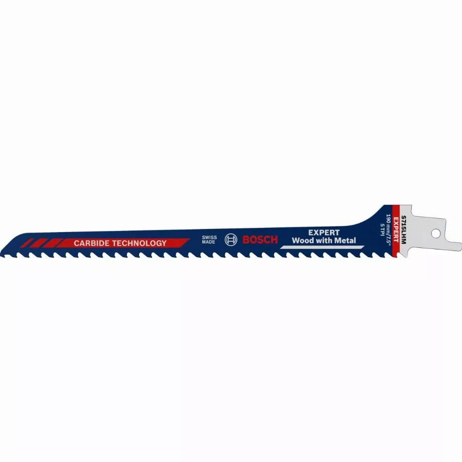 Lame Scie Sabre Carbure Expert Bois Et Métal S715LHM 190 Mm BOSCH - 2608900384 1 Lame Scie Sabre Carbure Expert Bois Et Métal S715LHM 190 Mm BOSCH - 2608900384