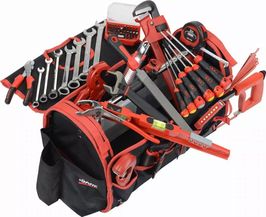 Caisse Textile 39 L + 95 Outils Pour Plombier SAM OUTILLAGE - CP-PL1 2 Caisse Textile 39 L + 95 Outils Pour Plombier SAM OUTILLAGE - CP-PL1 – Image 2