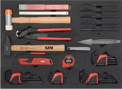 Servante Servi 630N + 200 Outils Maintenance Indus. SAM OUTILLAGE Modules Mousse - CPP-200M4 -Magasin D'Outils Pour La Maison Élégant cpp 200m4 05