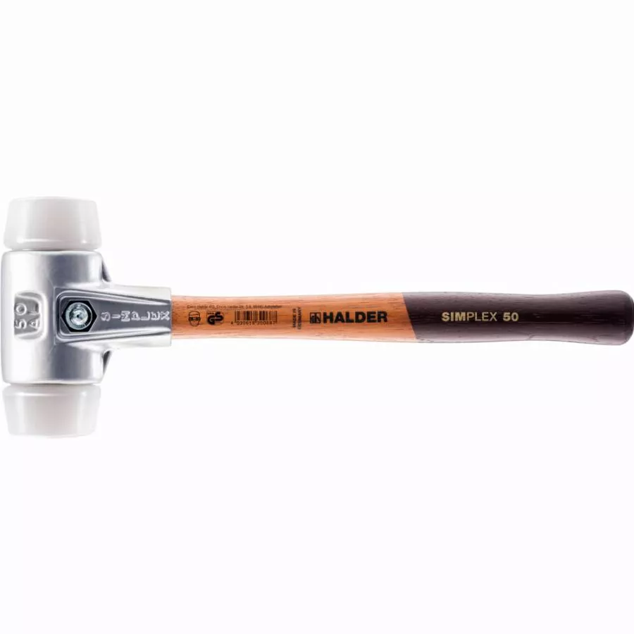 Maillet HALDER SIMPLEX Superplastique Avec Boîtier En Aluminium Et Manche En Bois - D=40 Mm - 3107.040 1 Maillet HALDER SIMPLEX Superplastique Avec Boîtier En Aluminium Et Manche En Bois - D=40 Mm - 3107.040